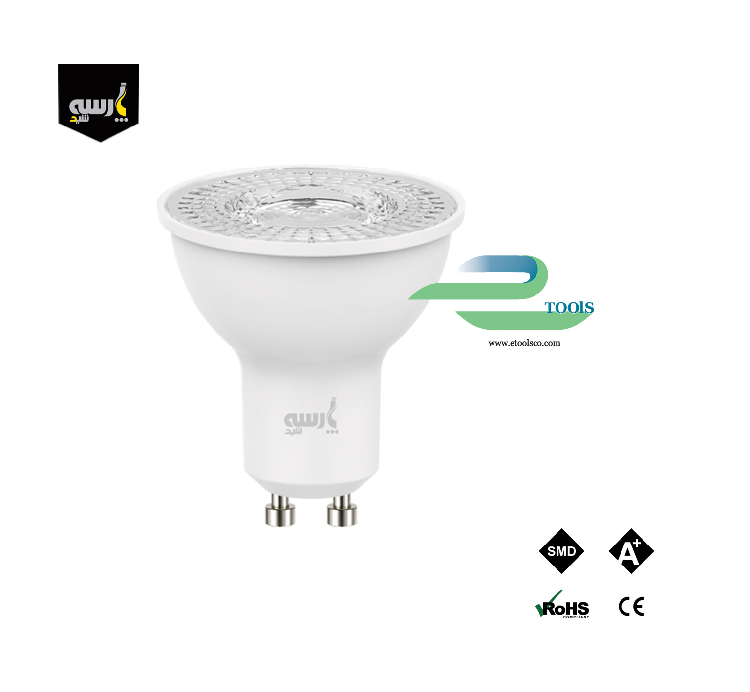 لامپ اس ام دی پایه استارتی 6 وات پارسه شید(مهتابی)